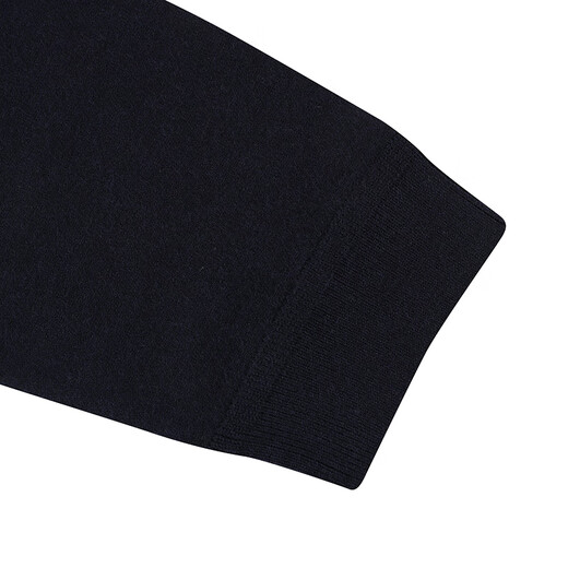 AQUASCUTUM/雅格狮丹秋冬新品男士保暖绵羊毛圆领针织衫Q4867EI071 深蓝色39 S
