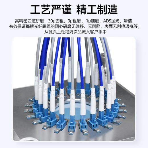 优普连 电信级铠装单模光纤跳线sc转sc-LC-FC-ST钢圈铠甲线 工程专用尾纤延长线防鼠咬阻燃 铠装单模单芯LC-LC 5米