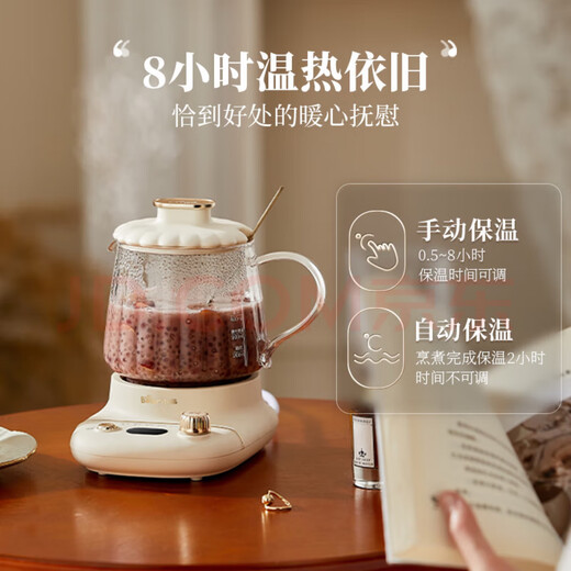 Bear YSH-D04C6 Portable Health Pot Office Mini Small 0.4L Tea Maker Glass Home Health Cup Bear (YSH-E04L1) 0.4L + Glass Filter