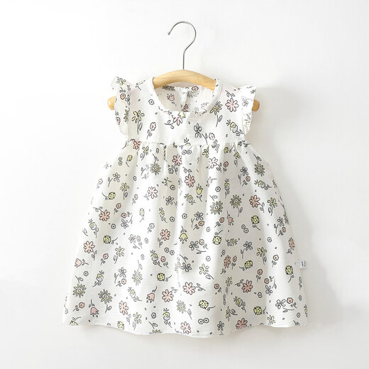 Girls Floral Suspender Dress Girls Dress Floral Skirt Loose JK1 Green Floral Skirt 80 Recommended height is about 70cm