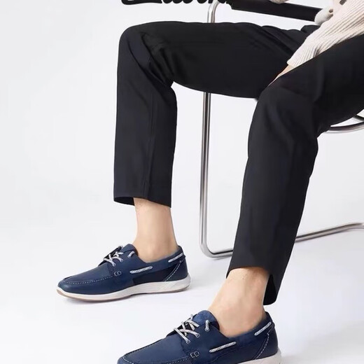 
Qile genuine leather urban outdoor series men's shoes new products casual leather shoes non-slip wear-resistant outdoor shoes men blue 44