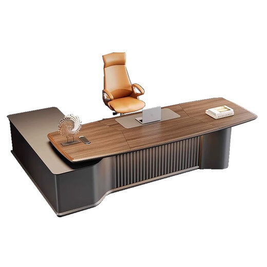 Kong Qiu Mingge desk boss table simple modern president table high-end light luxury desk chairman office desk and chair combination 2.4 meters boss table