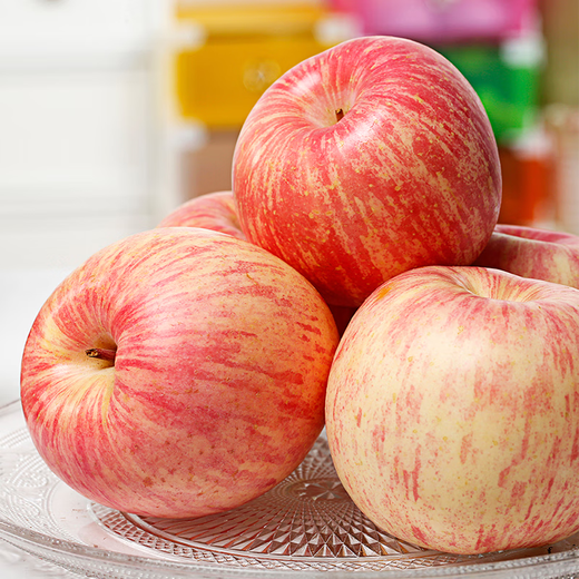 Jingxiansheng Shandong Yantai Red Fuji Apple Net weight 9Jin Jin is equal to 0.5kg Fruit diameter 80mm+ Fresh fruit Straight from the source