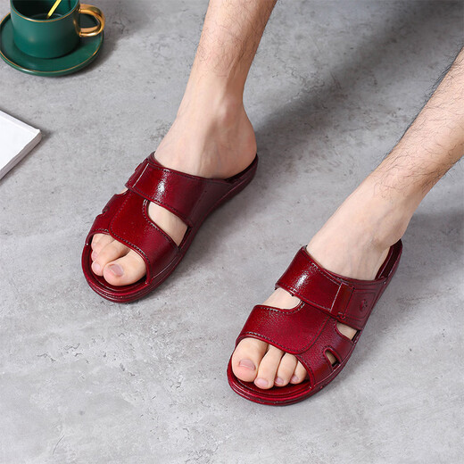 
Yunyouli (yunyouli) autumn and summer home red oil student dormitory comfortable soft drag plastic blow-blown outdoor slippers casual flip-flops 869 44
