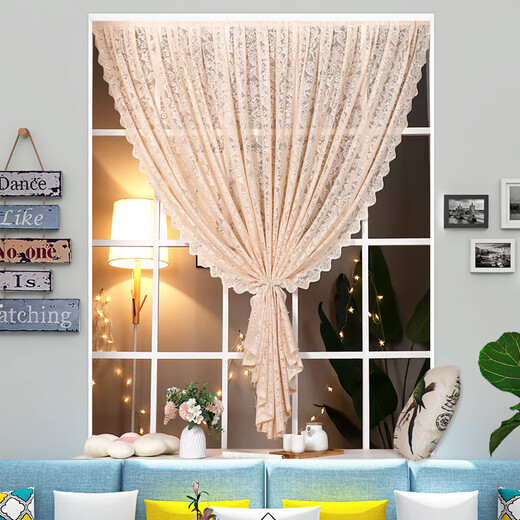 Silk Qi inner-opening window Velcro curtain screen without punching white vertical blinds balcony bay window screen curtain light-proof and opaque Velcro self-folding phoenix tail white single piece flat width 145 height 160