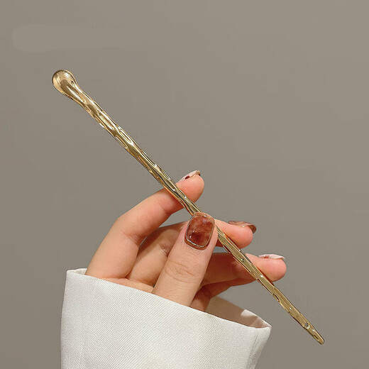 Qindu Metal Simple Modern Daily Updo Hairpin Women's One-word Cold Style Hairpin Ancient Style Hanfu Hairpin Versatile Hair Tear Four-piece Set