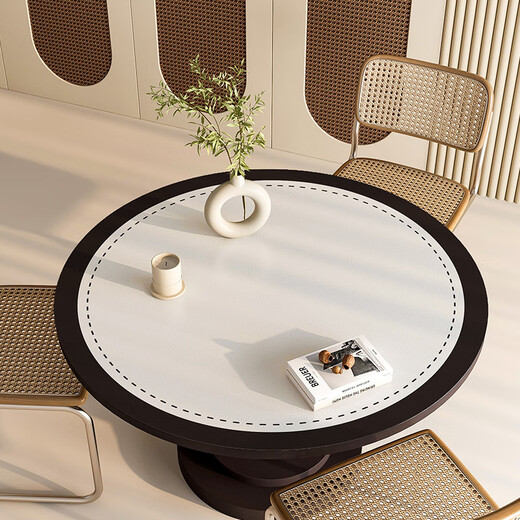 Lilang dining table mat round small round table round coffee table mat no-wash oil-proof and waterproof tablecloth anti-scalding anti-slip mat dining table mat clean mist diameter 150cm