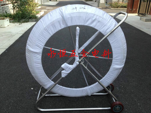 XMSJ定制固架子玻璃钢穿孔器穿线器引线器管道通管器12100/150/200米 12250米加钢丝带车架