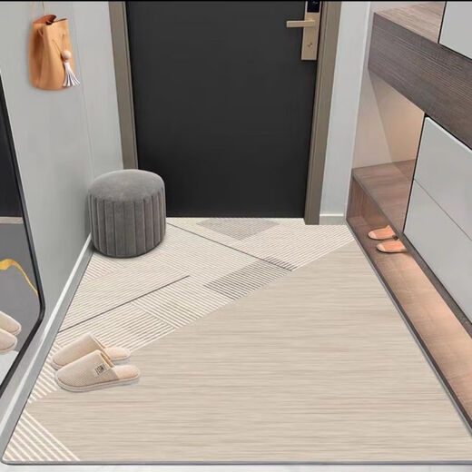 Shansui entrance hall vertical version modern entrance carpet door mat door floor mat household cuttable entry floor mat carpet thickened visual aesthetic 100 120*140cm