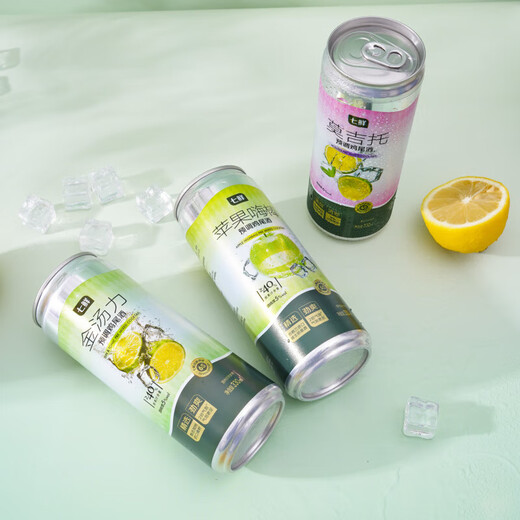 Qixian Pre-mixed Cocktail with three flavors limited combination of 330ml*6 cans, low-grade slightly drunken foreign wine