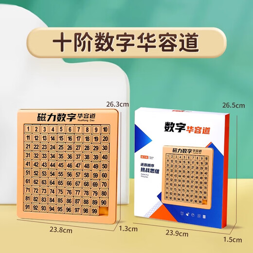 Xinyu Digital Huarong Road Super Magnetic Slide Puzzle Neun Grid Edition Magnetic Mathematics Grundschüler Kinder Bildung Spielzeug Digital Huarong Road Magnetic Edition 10. Stufe