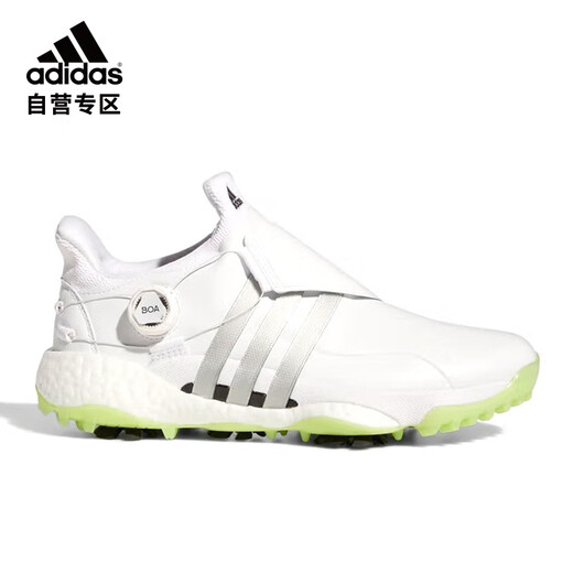 Adidas golf shoes men's shoes TOUR360 BOA breathable sports shoes cushioning GX9683 white/gray nailed size 7.5

