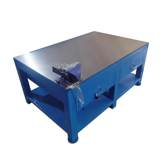 Renjuyi customized workbench mold flying mold table heavy steel plate practical training operation table mold room mold saving assembly maintenance work table blue 800*600*800mm one drawer with bottom plate 45