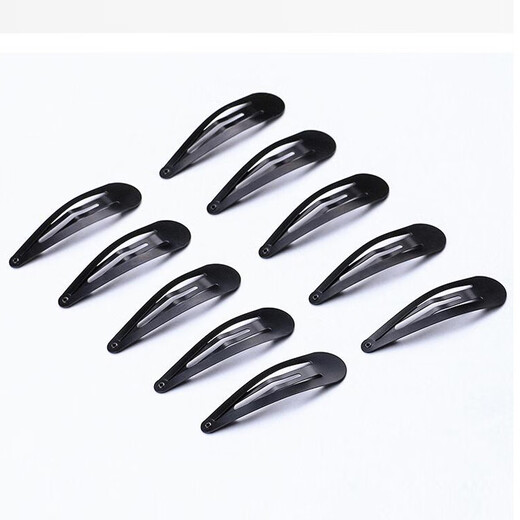 Jiuviya Hair Clip Side Hair Clip 2024 Neues High-End-Kurzhaarbon ein-Line-Clip kleiner Clip-Kopfschmuck Jyfj0033 Black 5 Pakete