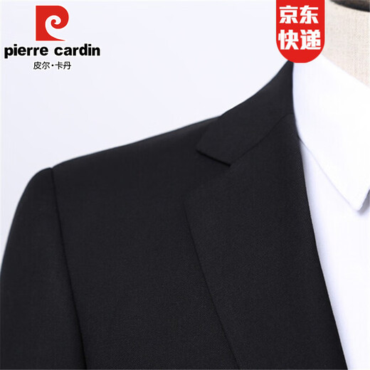 Pier Cardan Suit en trois pièces Professional Portage Formal de style coréen Suit mince Blazer Groom's Mariage Graduation Robe Black 2 Button Costume + pantalon + Viette + chemise 2xl