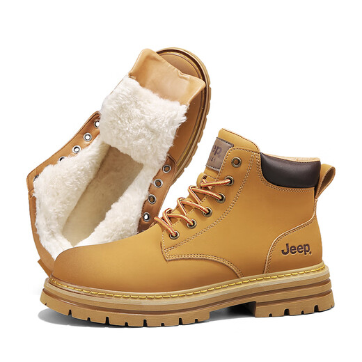 Jeep (Jeep) Snow Boots Мужская зима 2025 г. Новая ретро -рабочая одея