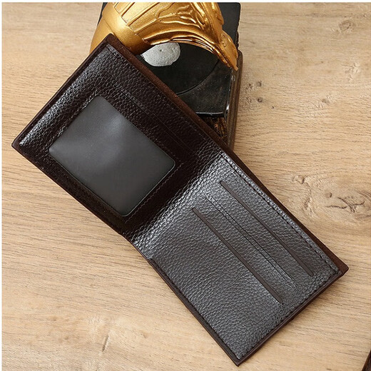 歌柏妮（GEBONI）钱包男士2024新款时尚钱包轻奢卡包高级短款潮流学生横款钱夹个性 格子款【黑色】