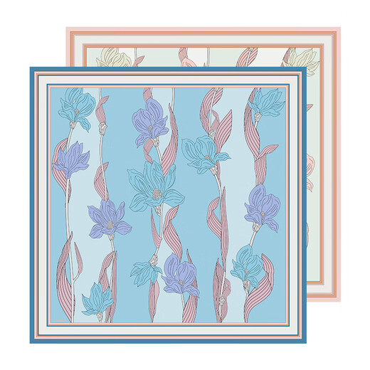 Todo Lisang Silk Silk Buff Femenina de doble cara bufanda de color extra de 88 cm Regalo para mamá Yolan Dictionary