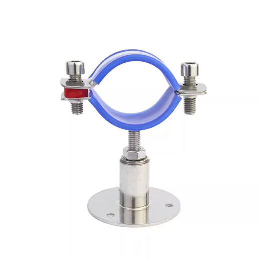 Jinchao 304 stainless steel pipe water pipe fixed bracket bracket adjustable gas and natural gas pipe clamp clip buckle (25-27) 50-100mm adjustment