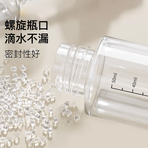 Skin care spray bottle travel refill bottle 50ml*2 with graduated alcohol press small spray bottle empty bottle MF5052