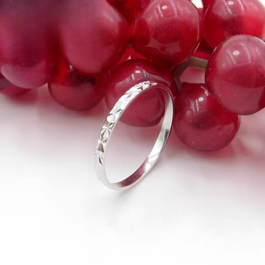 DL 1998 Fat Donglai same style platinum tail ring lost jewelry pt950 platinum boundless baby's breath ring guard jewelry for women No. 5 0.85 g