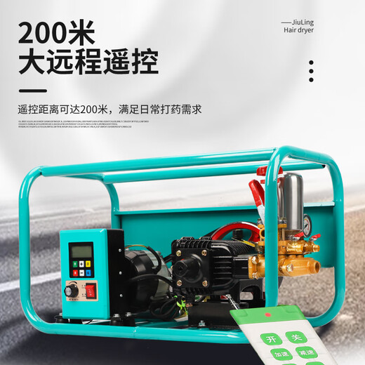 电动打药机新款高压农用遥控三轮车48伏-72V果树新型农药喷雾神器 48-72V远程遥控皮带机免黄油 +200米管