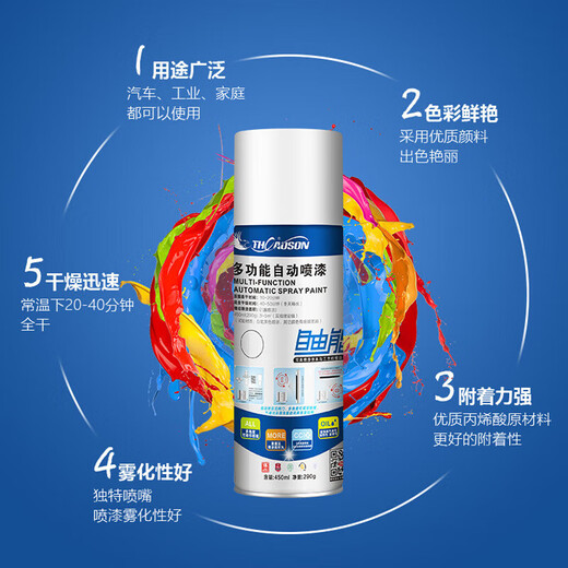 Free energy Automatic spray paint Hand spray paint Super energy metal paint Anti-rust paint Paint coating Industrial color change NO.139 Cyan gold 450ML 290G