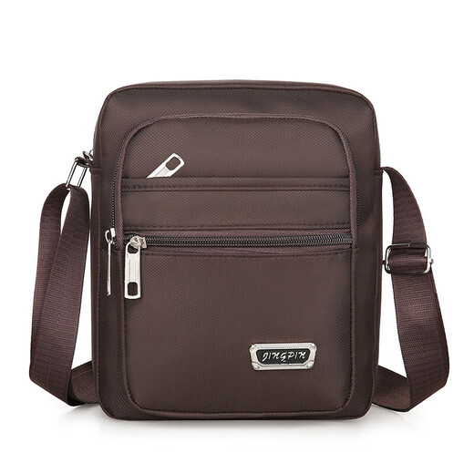 Tang Xiaoshg Herrenbeutel Casual Recond Bag Oxford Stoff kleiner Rucksack Herrenbeutel Casual Crossbody Bag Canvas Tasche Tragbarer Business-Trend [Square-Pull Basic Style]+[YZ3519 Black]