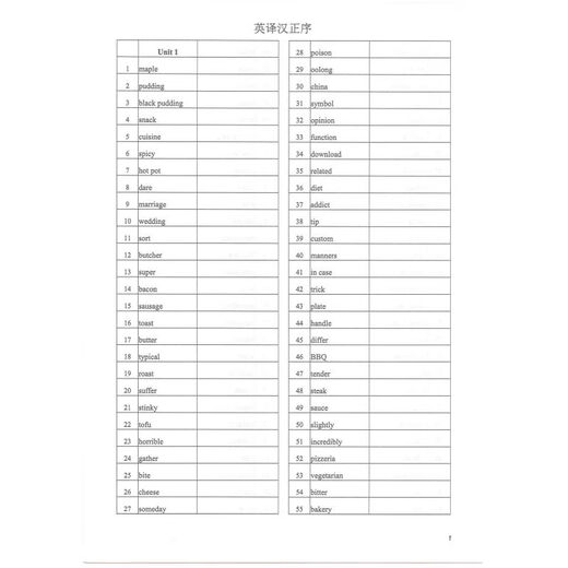 新外研版高中英语必修一二三单词默写本选修1234英译汉汉译英互译 外研版必修123选修12347本 高中通用