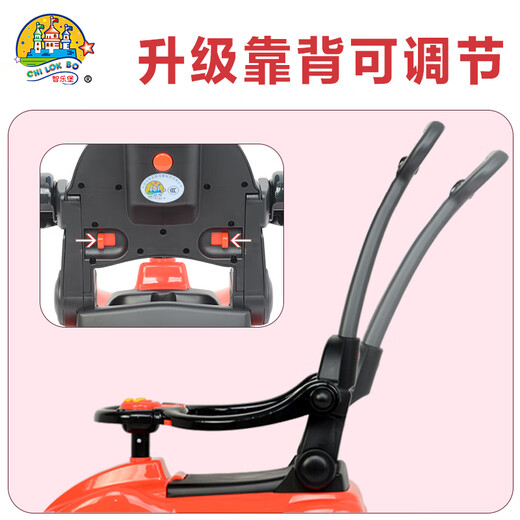 Chilokbo Children's Twisting Car de 1 à 3 ans roue universelle poussant la voiture de jouet coulissante bébé