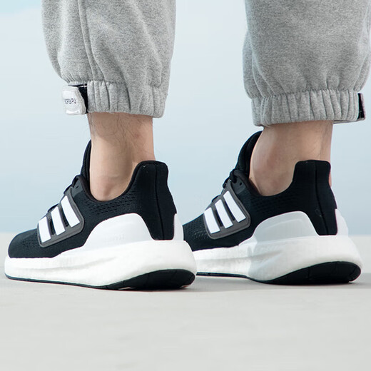 
Adidas men's shoes women's shoes sneakers Pure Boost cushioning rebound casual shoes lightweight breathable running shoes IF4839/PUREBOOST/Black and White 42