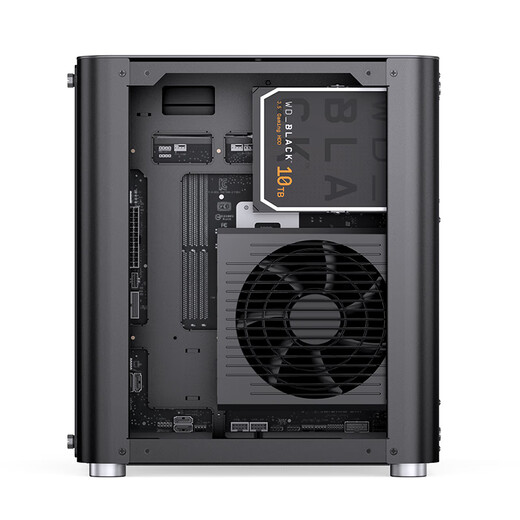 乔思伯(JONSBO) TK-1黑色双曲面海景房MATX机箱(铝合金外壳/240冷排/ATX电源/Type-c Gen2 10Gbps+)