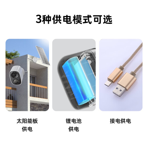 威视达康入户门家门口楼道不插电充电摄像头电池免电源监控器无线无需连wifi网络家用室外4g流量卡无网无电 【充电WiFi版】免打孔+待机180天 256G内存卡