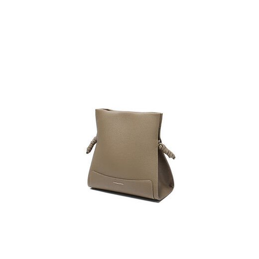 
Belle Gift Bag Women's Bag 25 New Products High-end Texture Lychee Pattern Casual Bucket Bag F9898BX5 Gray F