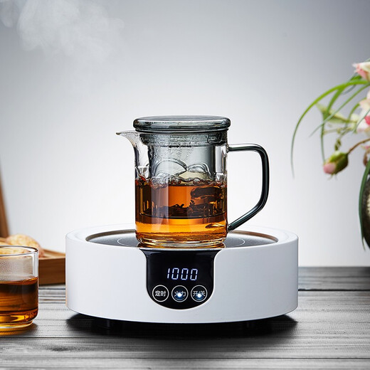 Mesni Glass Tea tasse de thé à thé de séparation d'eau de séparation d'encre couleur créativité Brewing Tea tasse avec eau filtrée tasse de fleur de fleur tasse de thé Kung Fu Set Moke tasse 690 ml