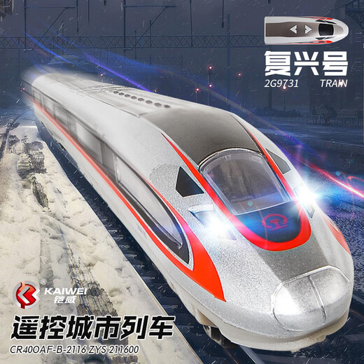 Tren de juguete de ferrocarril de alta velocidad Aleación de aleación fuxing Modelo EMU Simulación de juguete Harmonía Niños Electric Boy 7.2 metros Track elípticos