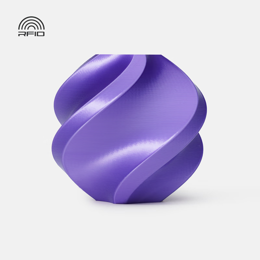 
Tuozhu 3D printing consumables PLA Silk silk toughness enhances silk appearance bright RFID intelligent identification - net weight 1kg [sold out of stock] bambulab silk blue 13601 material containing tray