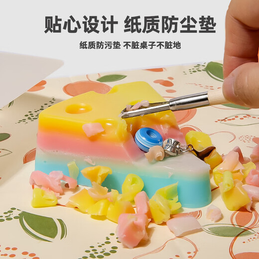 Children's Rainbow Soap Gem Toy Girl Children's DIY Soap Treasure Jewelry Bracelet Blind Box Archaeological Toys Cheese Digging Le (Mermaid Bracelet) + Mold