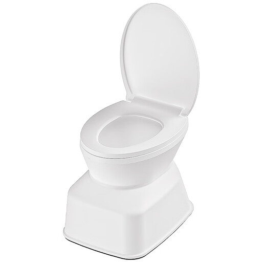 老人坐便椅家用孕产妇坐便器简易蹲便改坐厕便携式尿壶可移动马桶 新款仿真纯白加强防滑 厕所专用