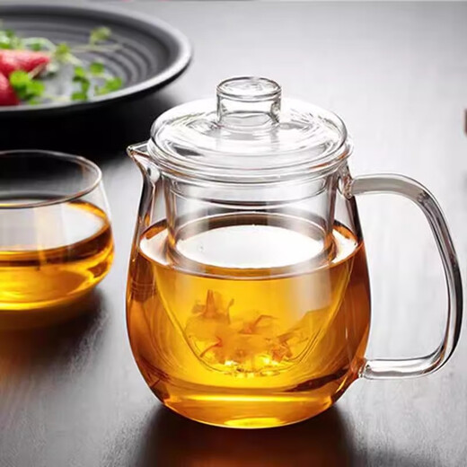 Heisou glass heat-resistant glass filter tea water separation double-layer three-piece stove-cooking teapot 650mlKC156