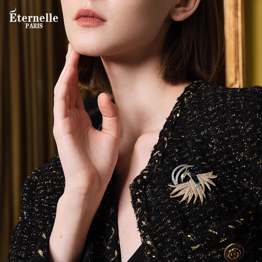 Eternelle French eternal original phoenix brooch high-end exquisite niche design corsage autumn and winter accessories
