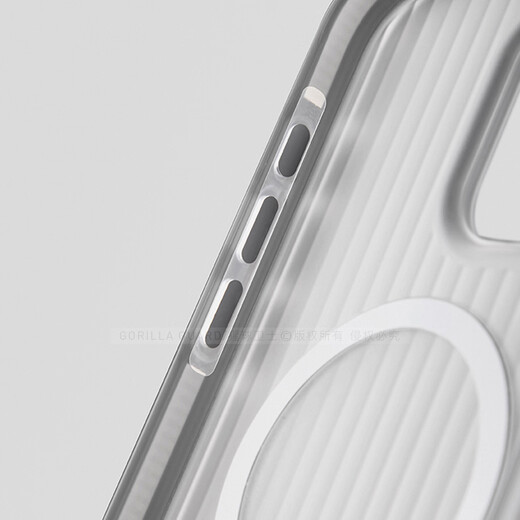 The Apes Guard's Advanced Sense Applicable Apple 16promax Mobile Case MagSafe Light Grating Texture iPhone 16e Pro Case Magnetic Skin-Ass Scrub 16pro Full-Inclusive Anti-fall Shell 16ProMax [White Orange Edge]丨Skin-Ass Magnetic Sucking