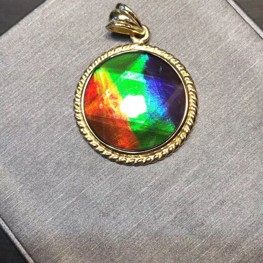 Fanshe Canada's new other/other natural crystal/semi-precious stone necklace women's ammolite David satellite pendant