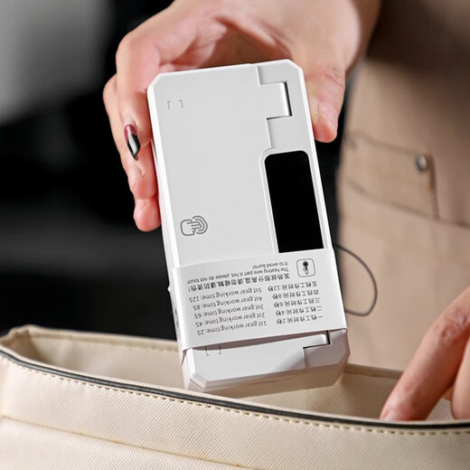 Bincoo ear-hanging coffee sealing machine portable hand pressure sealing artifact snack mini sealing machine plastic bag heat sealing white intelligent digital display 5-speed adjustment