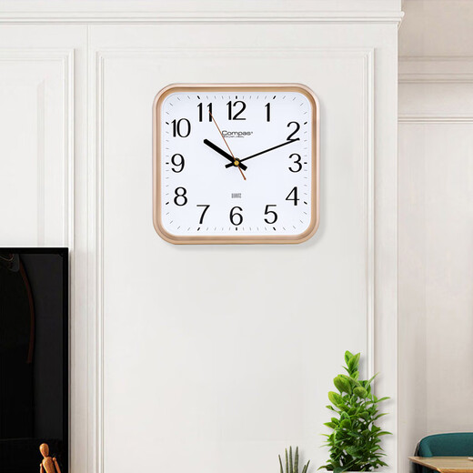 Compas wall clock living room creative simple square clock quartz clock wall clock 2548 gold
