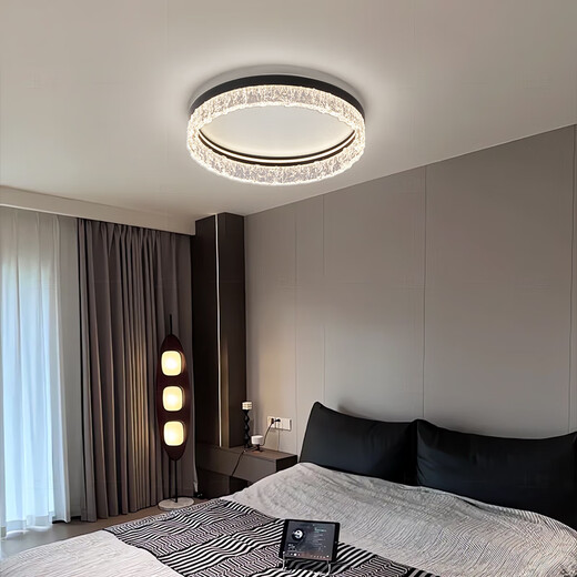 Clcey Master Sleed Light Light Modern Simple и художественное изучение номеров Light New Style Light Luxury Creative Lamp 1W 9866-Full Spectrum-Black-диаметр 50 см.