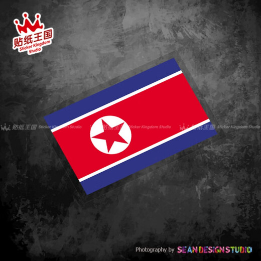 Danko Palestinian car stickers flag North Korea South Korea Pakistan Indian car car stickers motorcycle stickers North Korea 12x8cm reflective (leaflet)