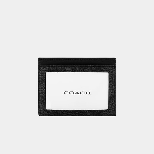 蔻驰（COACH）【品牌直供】男士腰带卡包礼盒套装拼色PVC配皮CW351QBMI5
