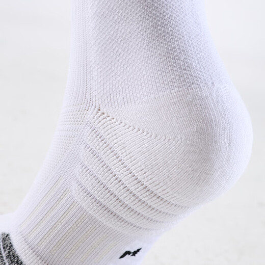 KELME long-tube football socks non-slip gauze thick-soled high-top professional football game training elite sports socks white L