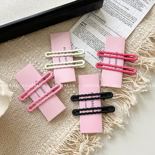 Candy Color Seamless Duckbill Clip Broken Hair Clip Women's Forehead Bangs Side Clip Headwear Straight Hair Clip TS64 Candy Color Duckbill Clip 5 Random Colors